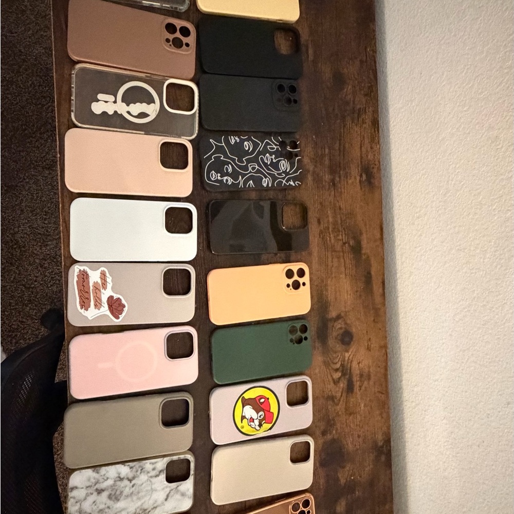 Assorted Pink, Peach, Green & Black Phone Case Collection - Multiple Styles